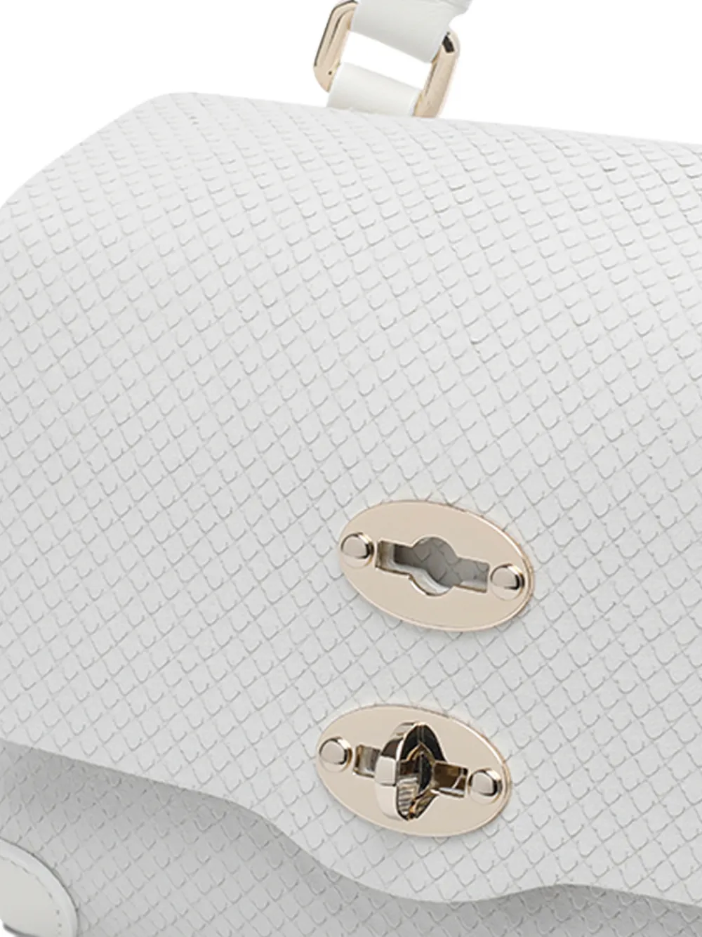 Zanellato Postina shopper met draaislotsluiting Wit