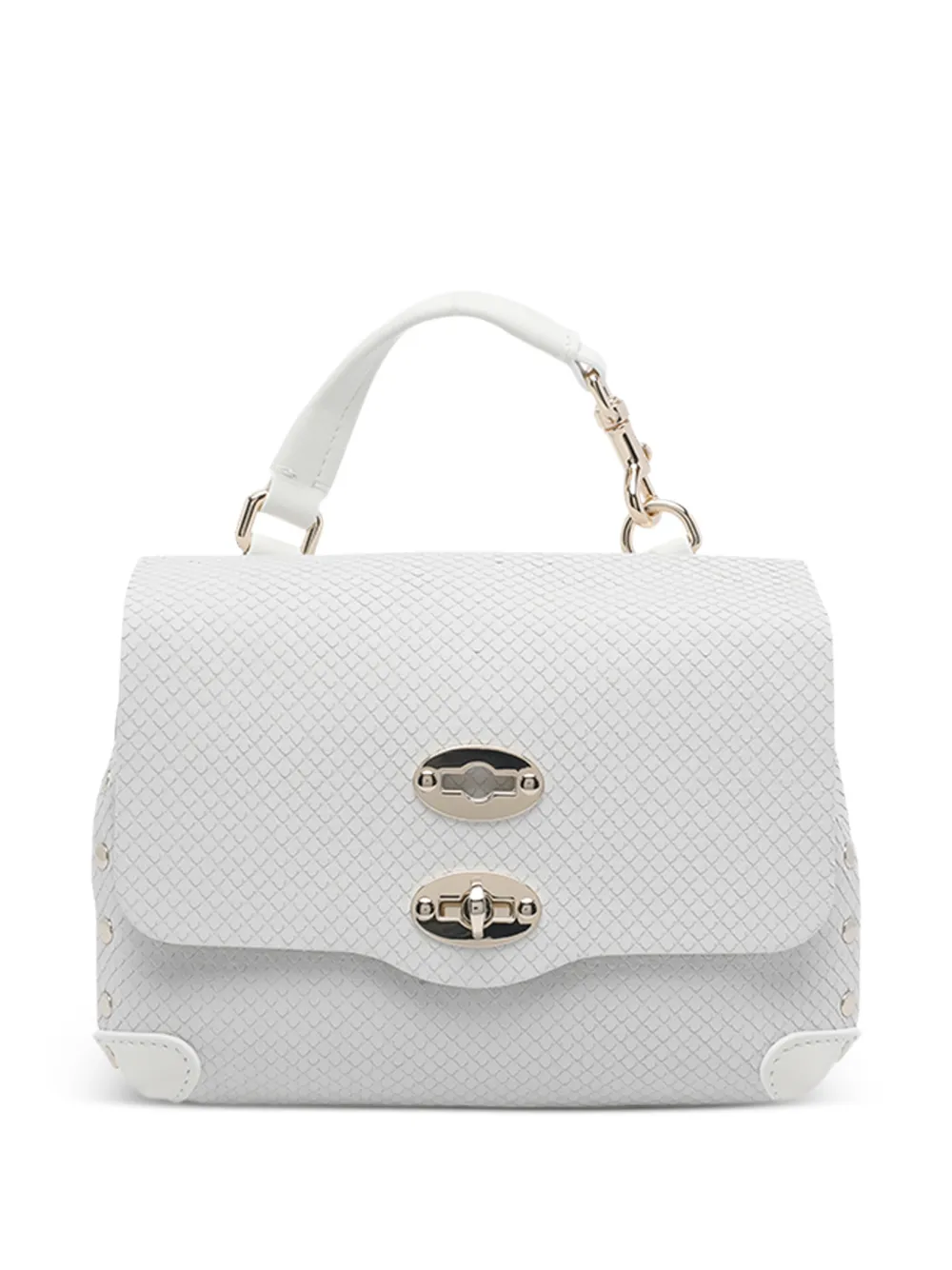 Zanellato Postina turn-lock-closure tote bag - Bianco
