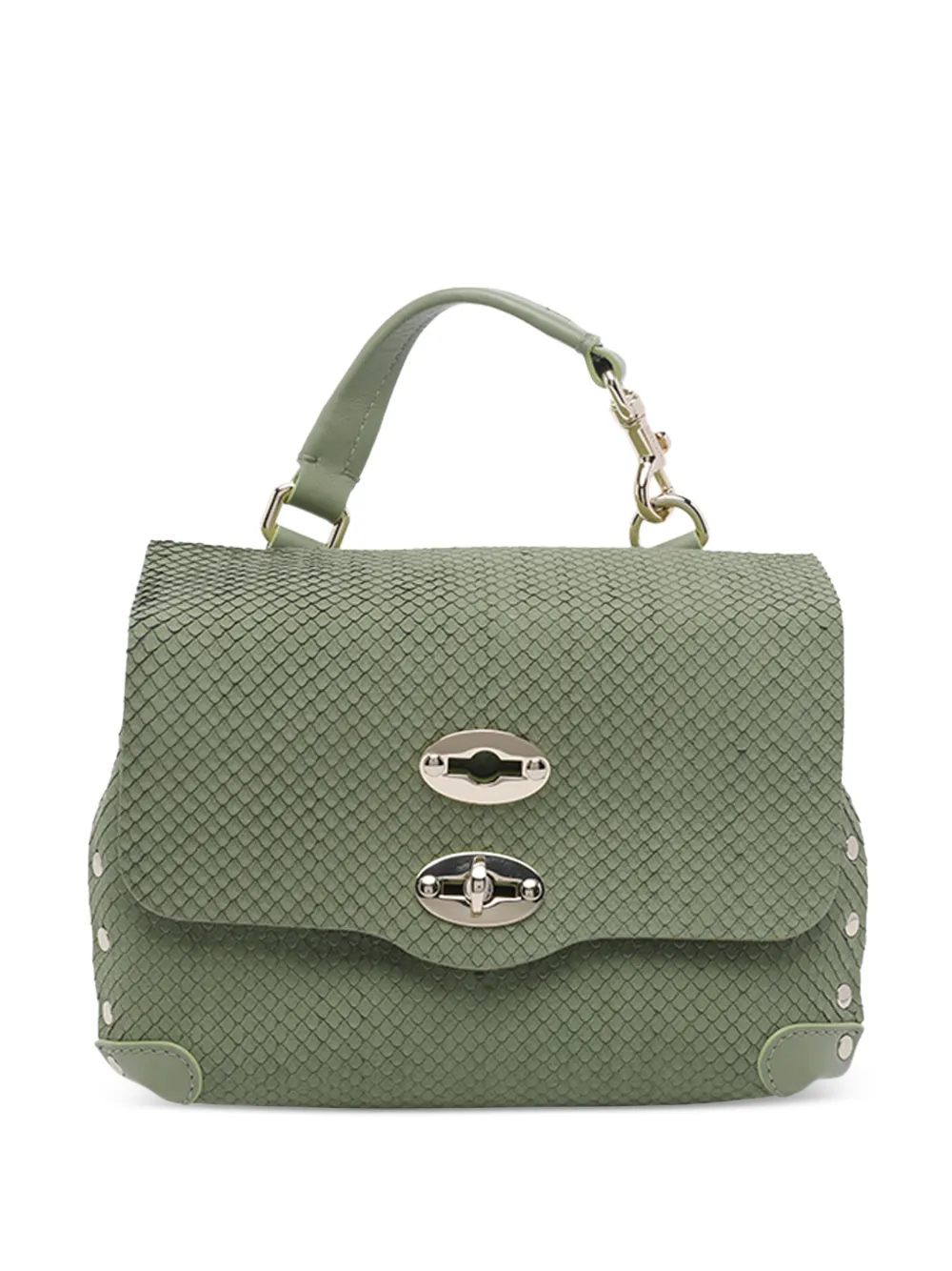 Zanellato Postina turn-lock-closure tote bag - Verde