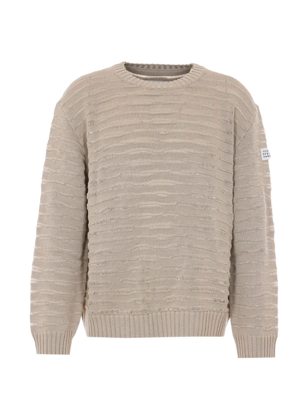 MM6 Maison Margiela crew-neck sweater - Toni neutri