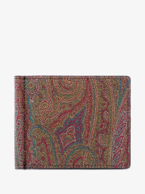 ETRO cartera con estampado de cachemira