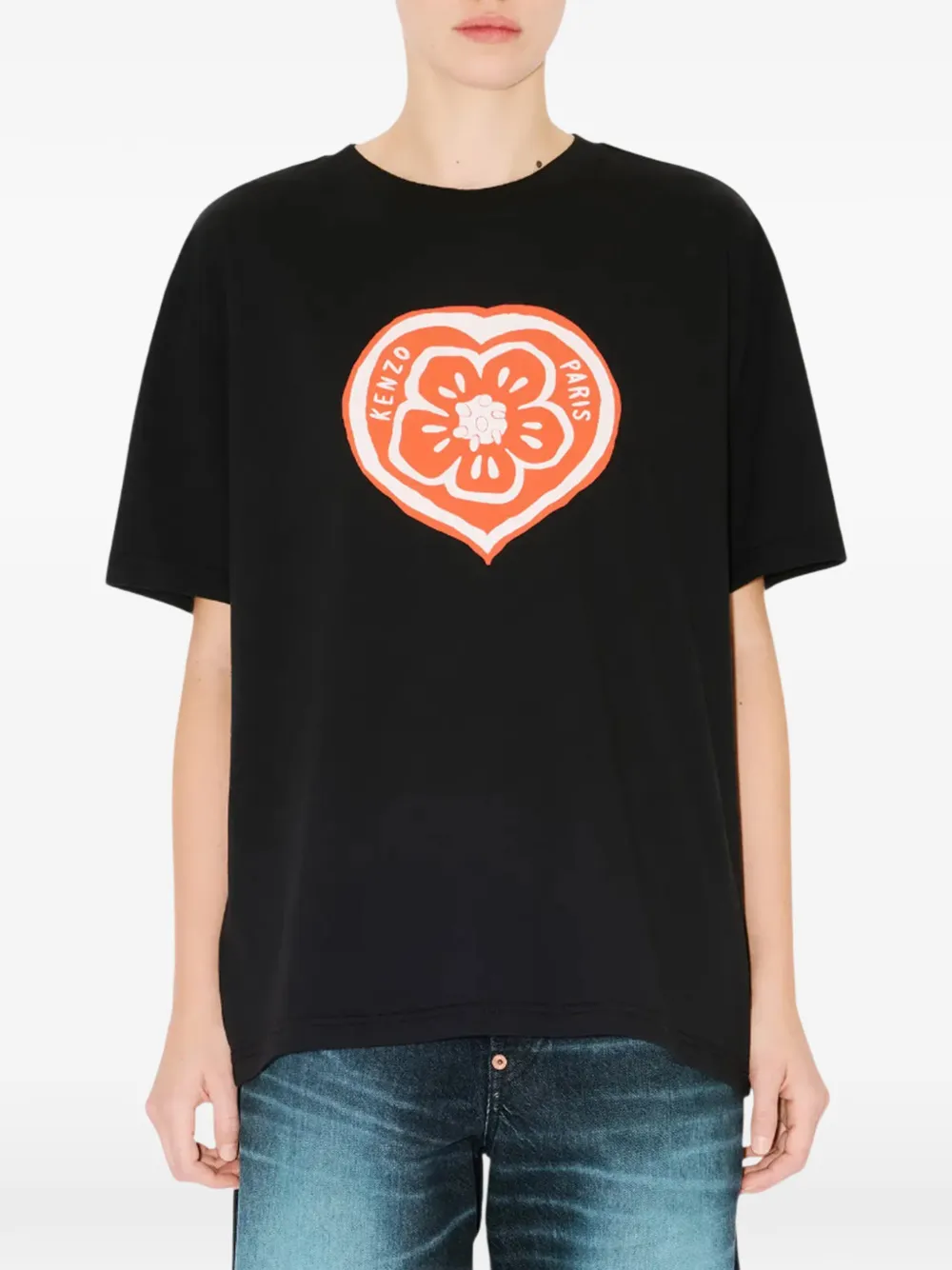 Kenzo Boke Heart T-shirt Zwart