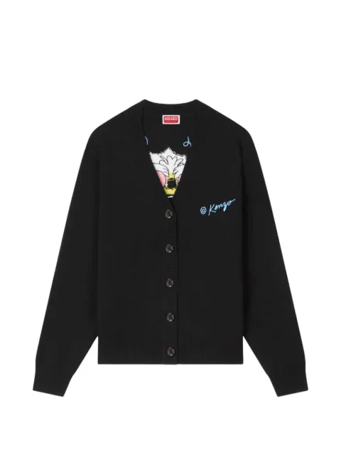 Kenzo Wild Tiger buttoned cardigan