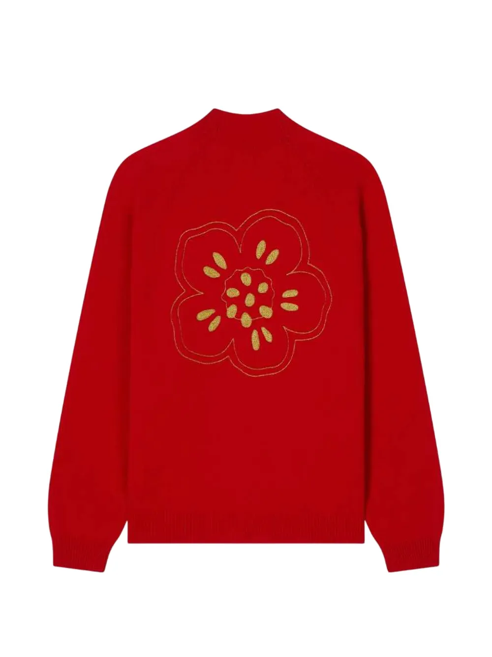 Kenzo Boke Flower Embroidered Cardigan | Red | FARFETCH