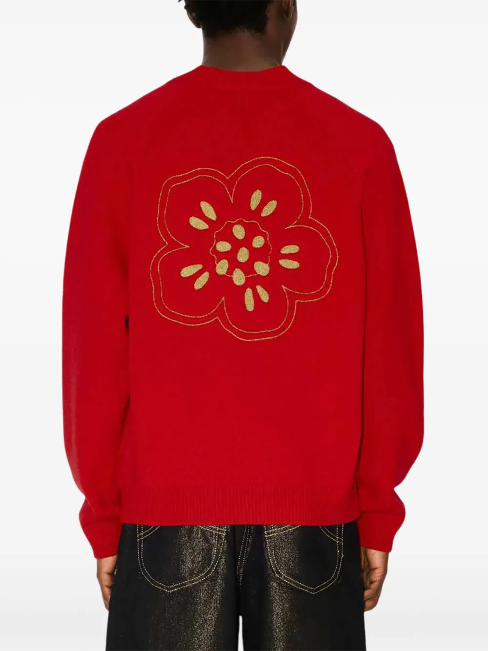  Kenzo Boke Flower Embroidered Cardigan 