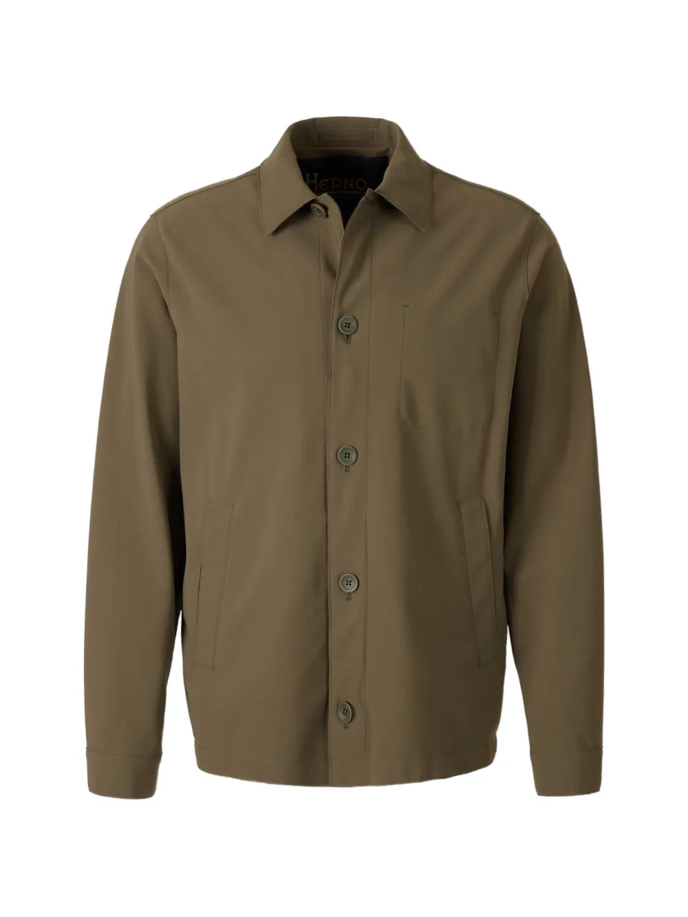 Herno button pocket shirt jacket - Verde