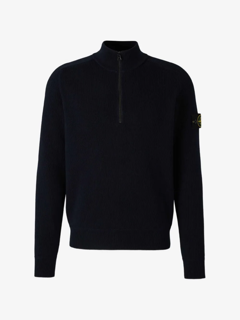 Stone Island pull zippé à patch logo | bleu | Image 1