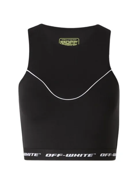 Off-White logo-hem top