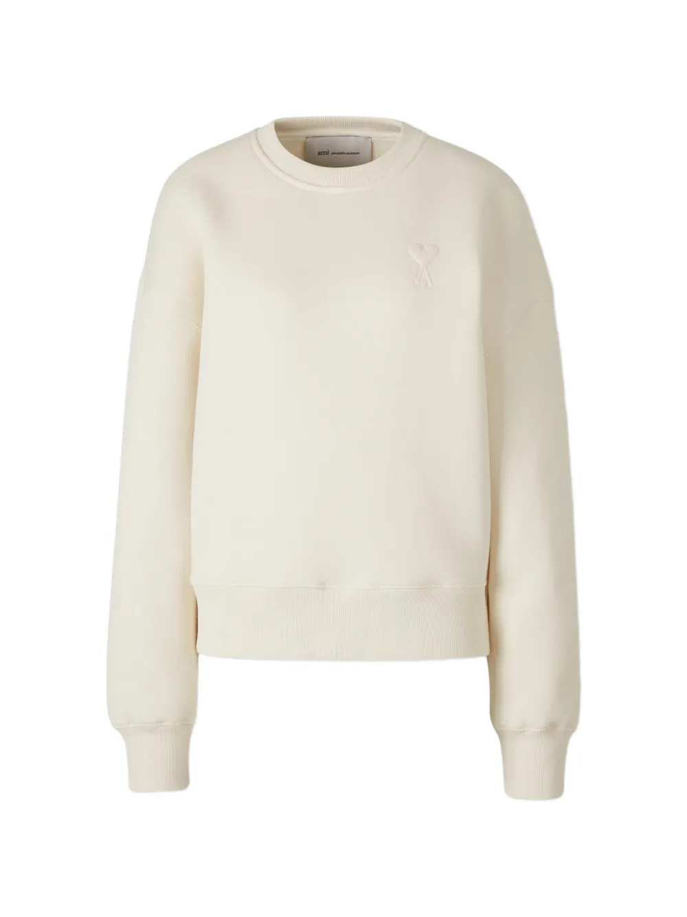 AMI Paris cotton sweater - Toni neutri