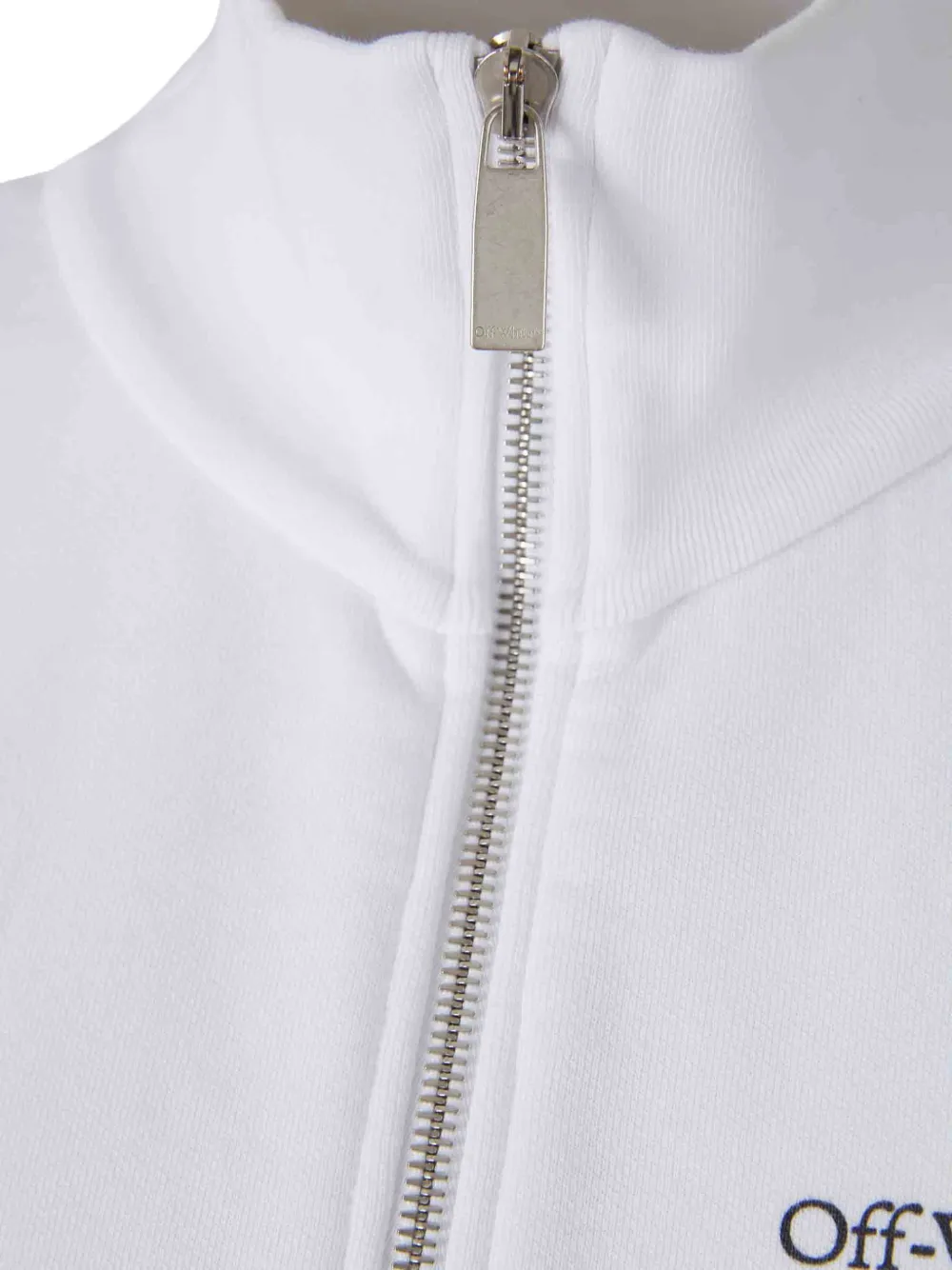  Off-white Floral Zipped Sweatshirt 