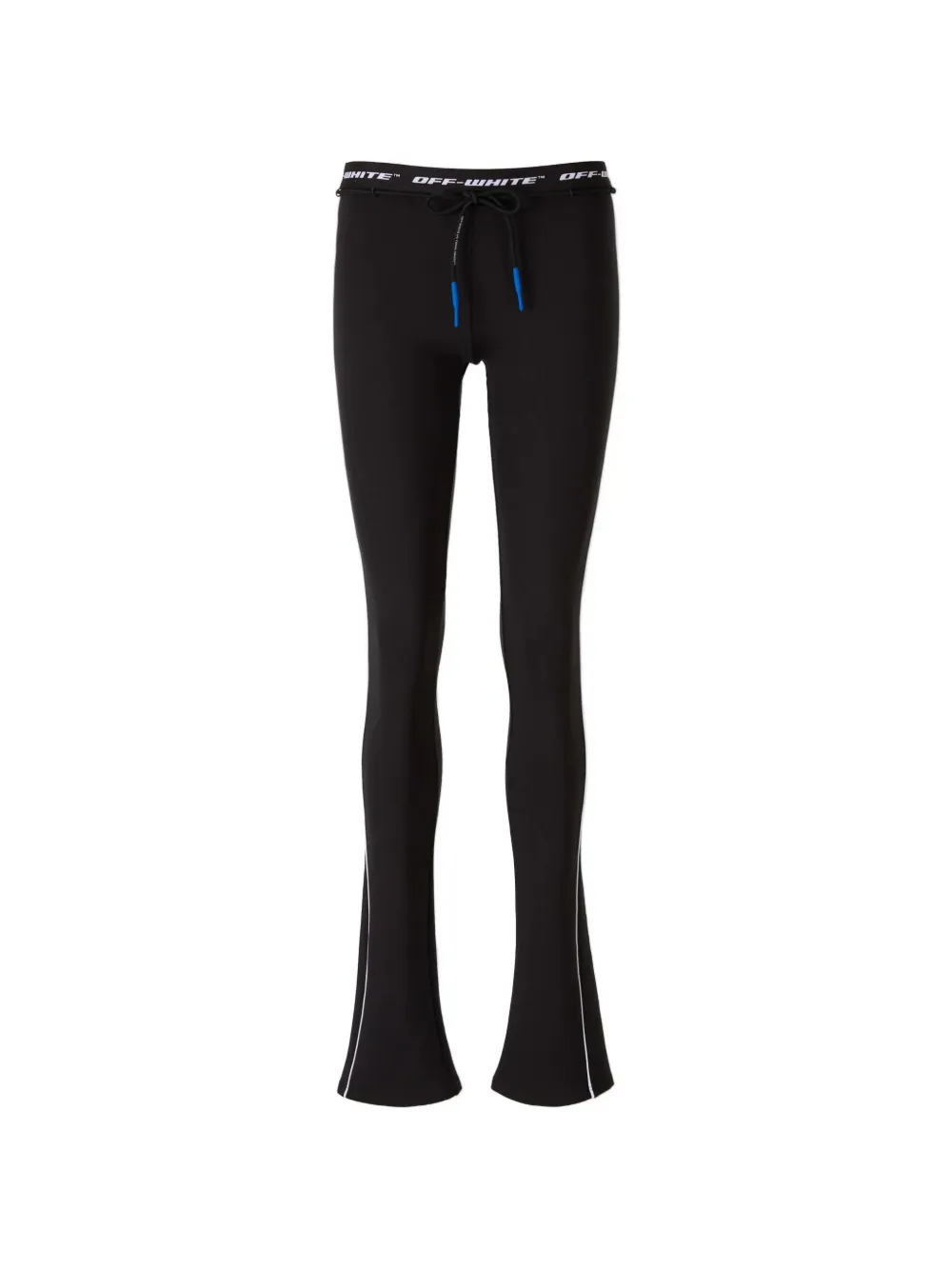 Off-White drawstring fastening leggings - Nero