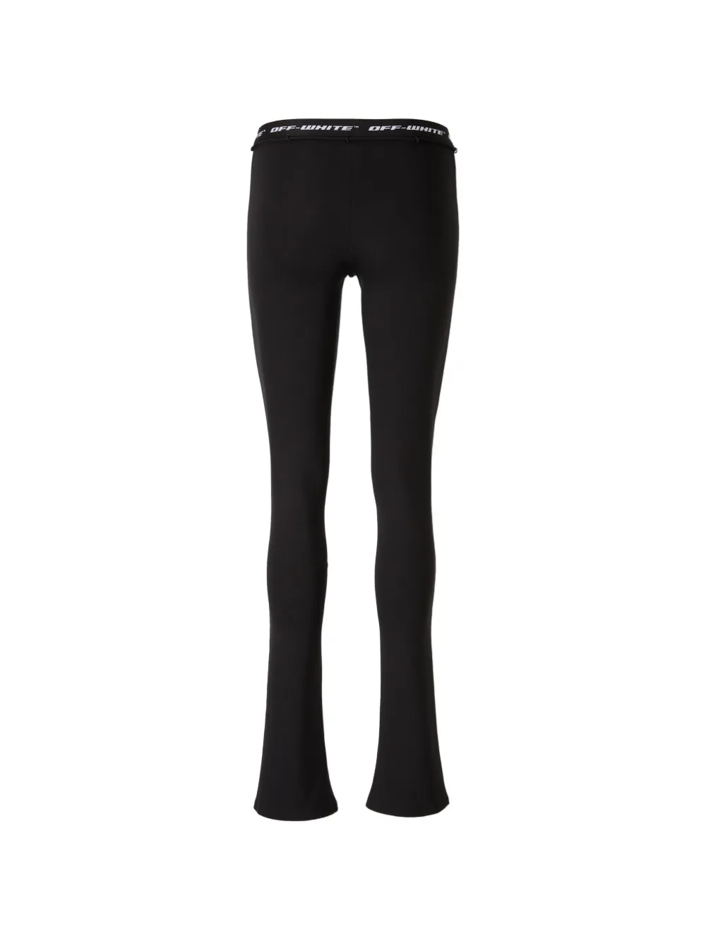  Off-white Drawstring Fastening Leggings - Black 