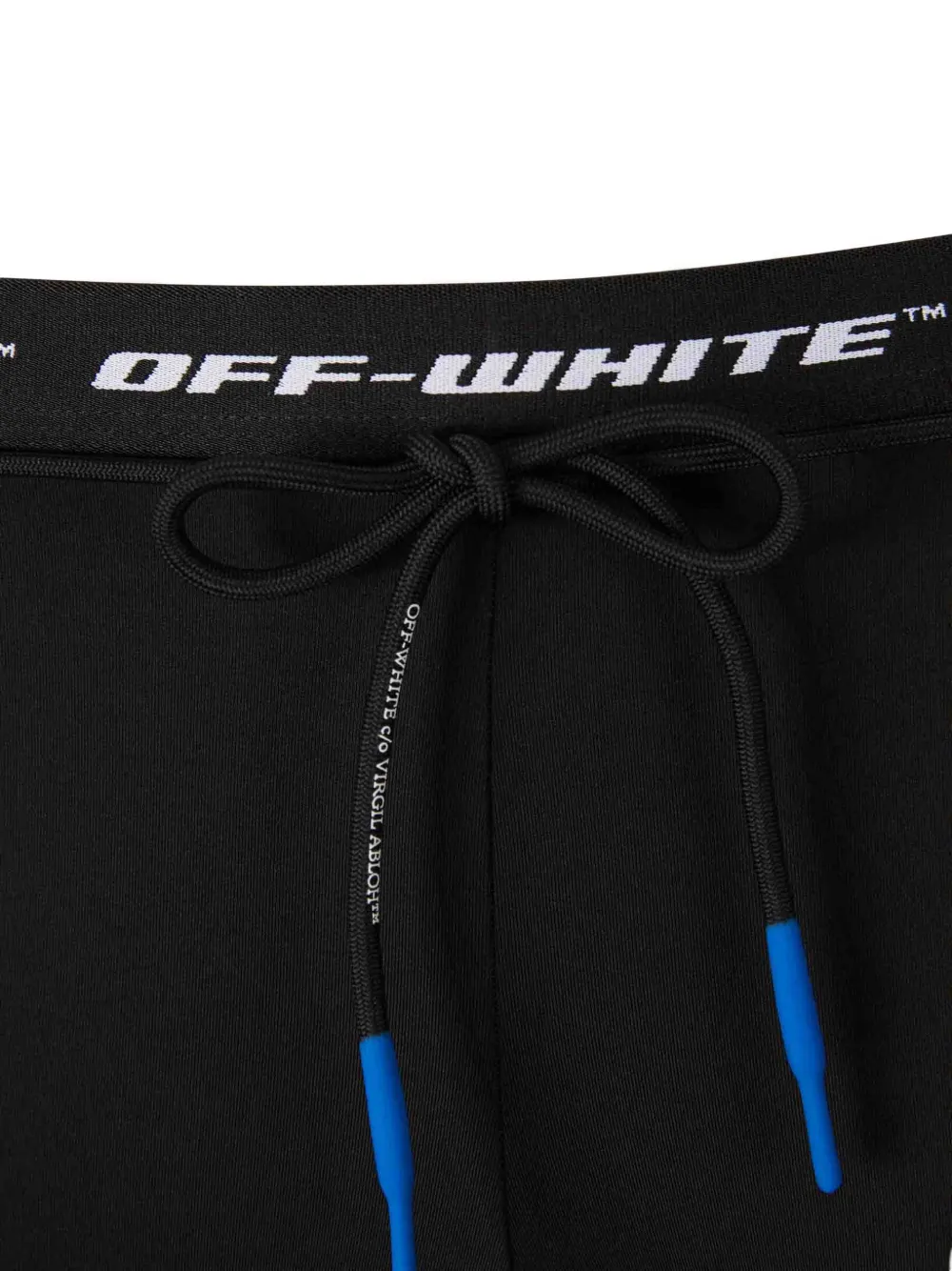 Off-White Legging met trekkoord Zwart