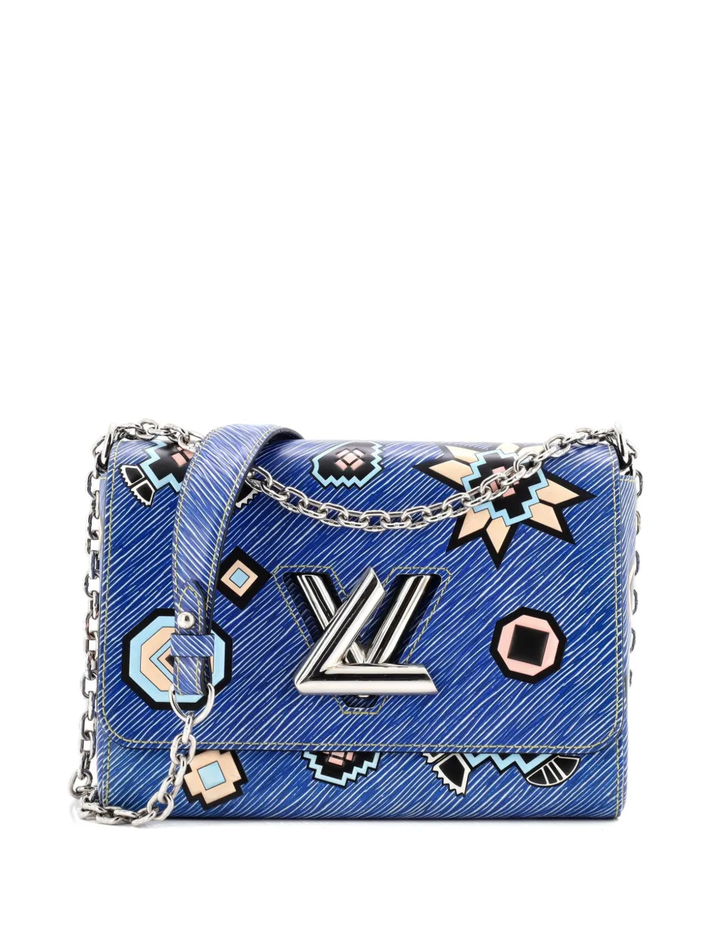 Louis Vuitton Pre-Owned Twist Handbag Limited Edition Azteque Epi Leather MM shoulder bag - Blu