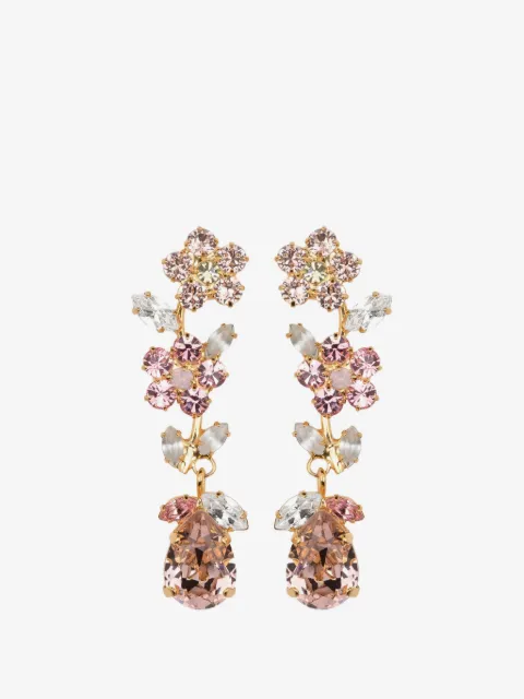Jennifer Behr Freesia floral-motif drop earrings