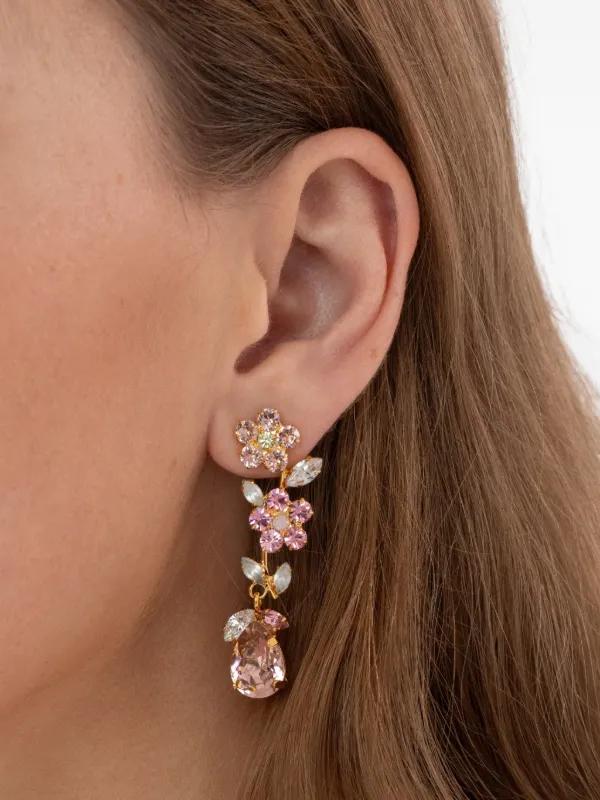 Jennifer Behr Freesia floral-motif Drop Earrings | Gold | FARFETCH