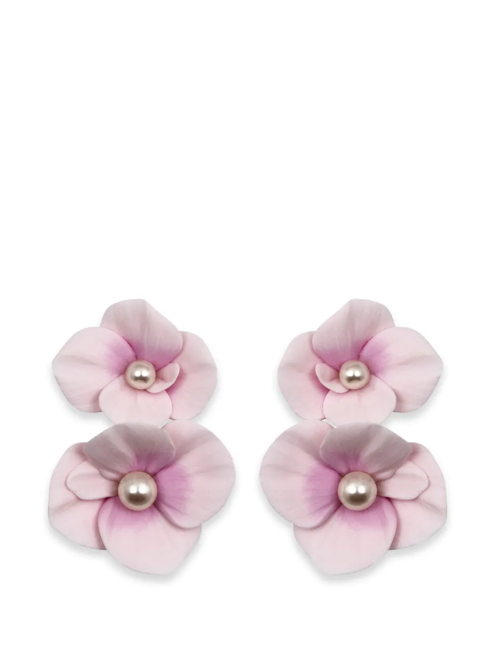 Jennifer Behr Aylani floral-motif earrings - Rosa