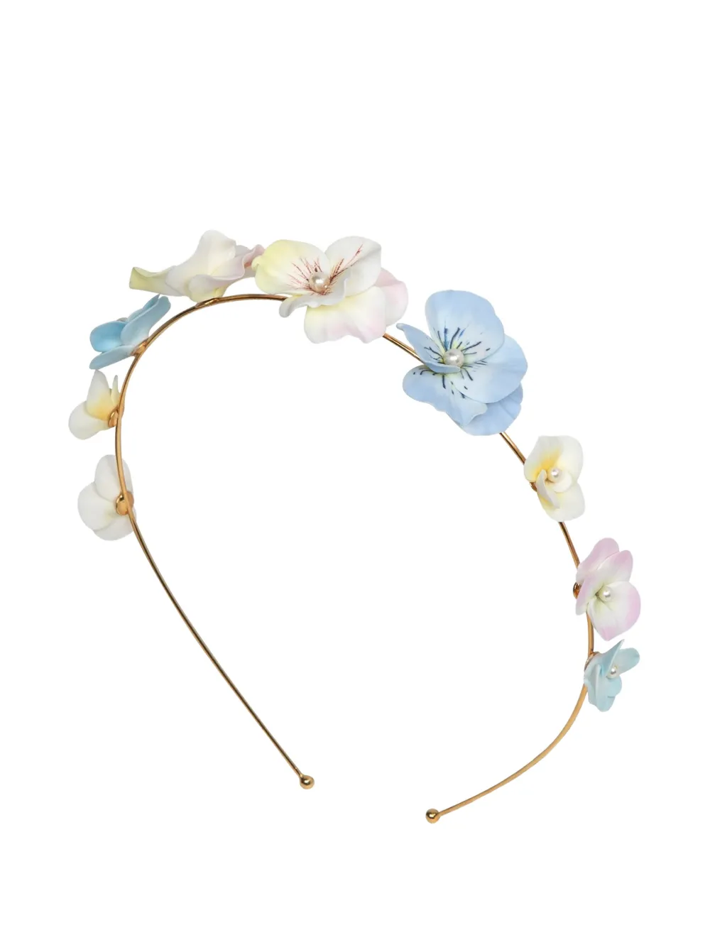Jennifer Behr Anarosa floral-appliqué headband - Oro