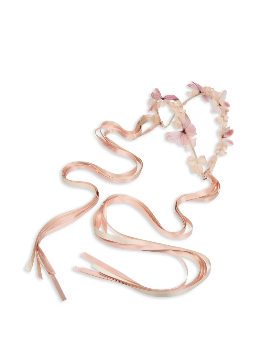 Jennifer Behr Georgina butterfly-appliqué circlet - Rosa