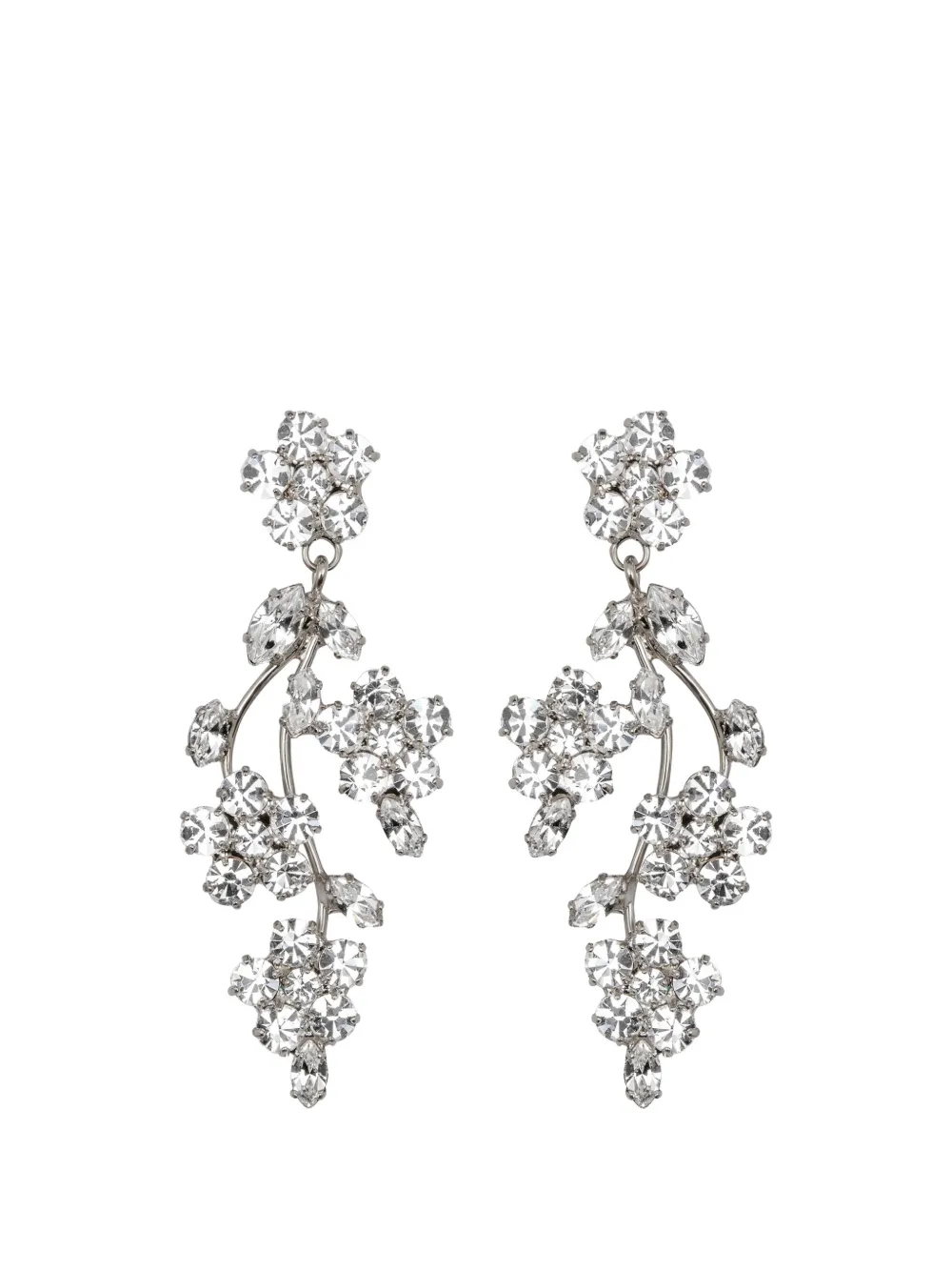 Jennifer Behr Adeline crystal-embellished earrings - Argento