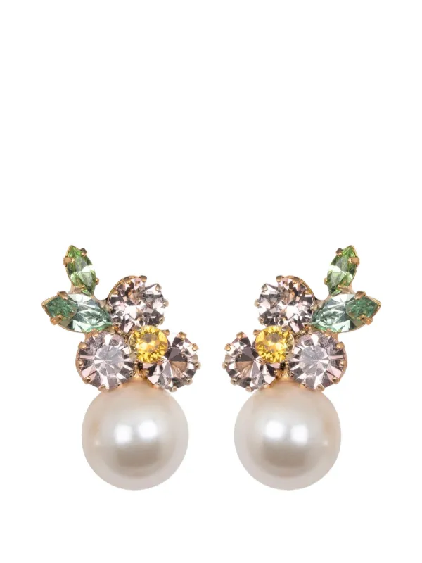 Jennifer Behr Vivi パール ピアス | ゴールドトーン | FARFETCH JP