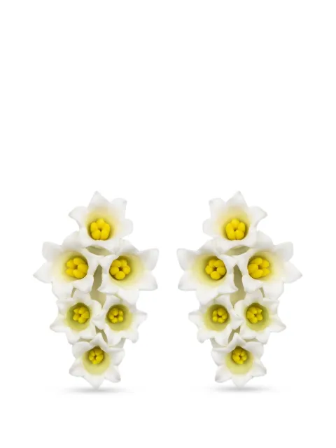 Jennifer Behr Val floral-motif earrings
