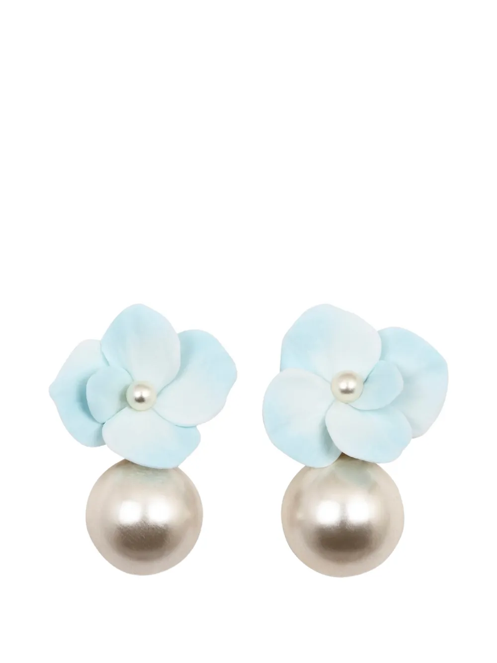 Jennifer Behr Addison floral-motif earrings - Blu