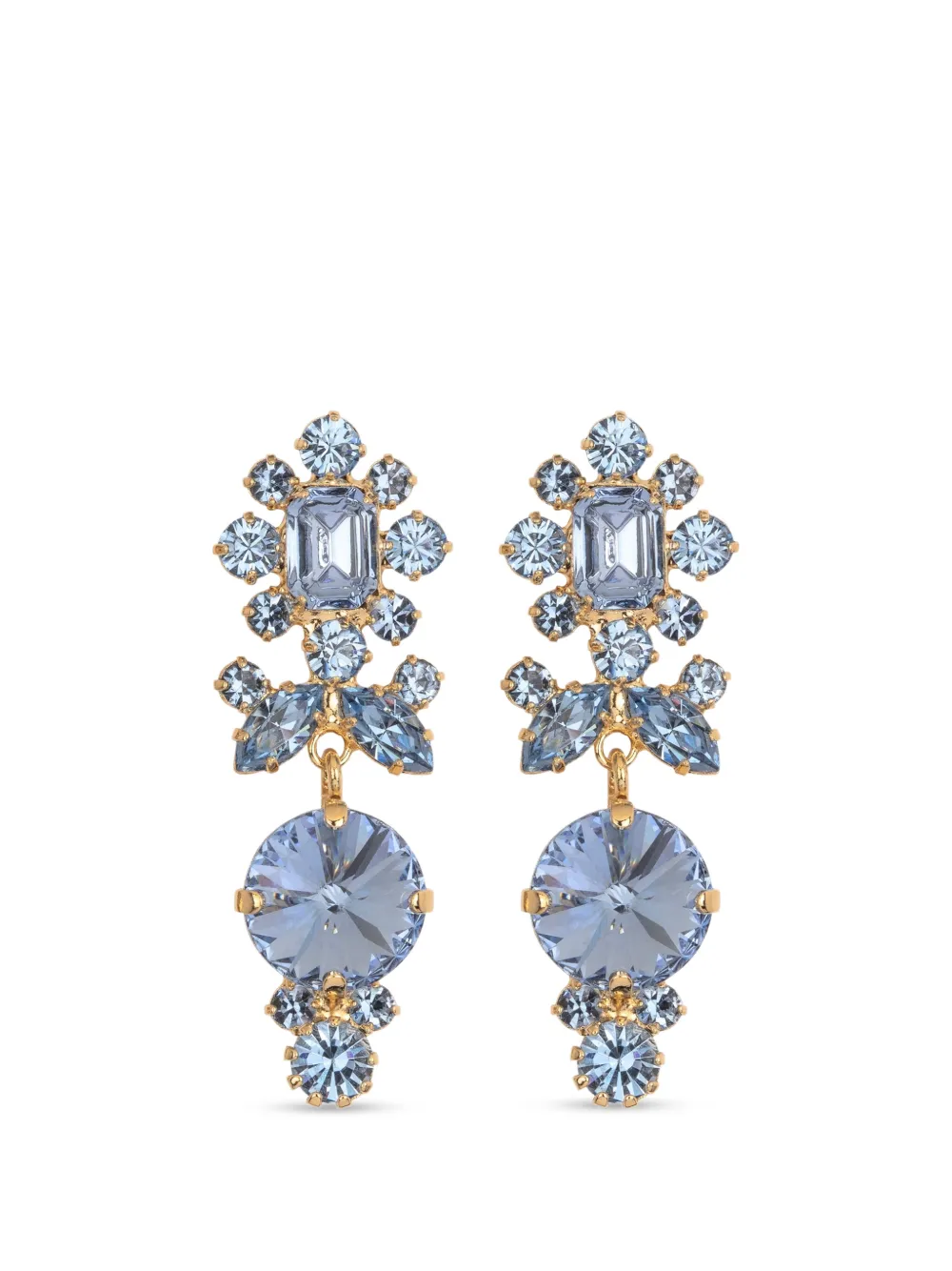 Jennifer Behr Albertina crystal-embellished earrings - Oro