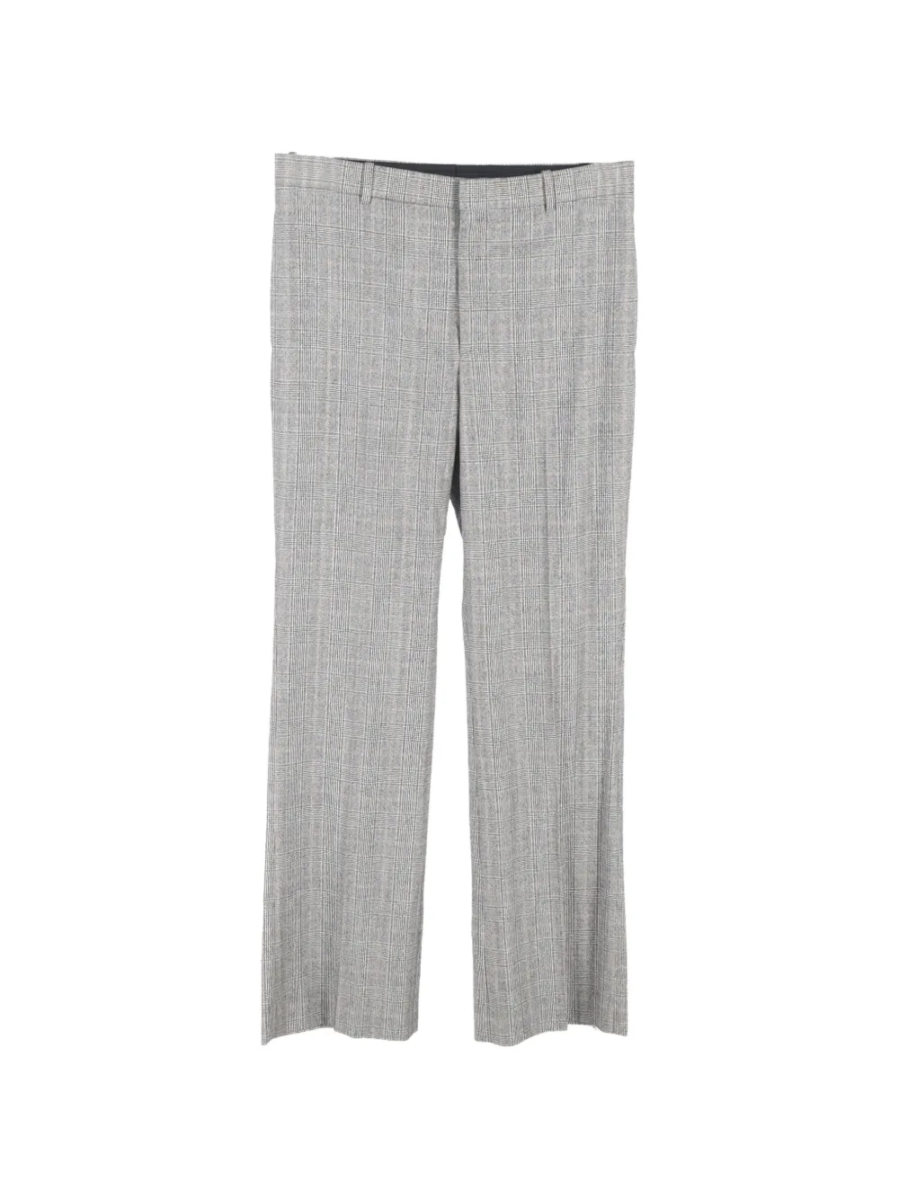 Balenciaga Pre-Owned checked wide-leg trousers - Grigio