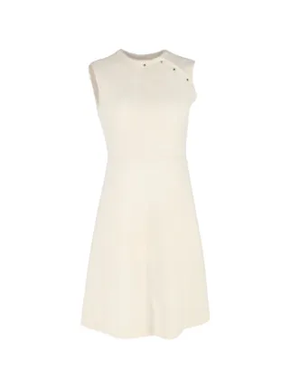 Prada Pre-Owned A-line Sleeveless Mini Dress | Neutrals | FARFETCH ID
