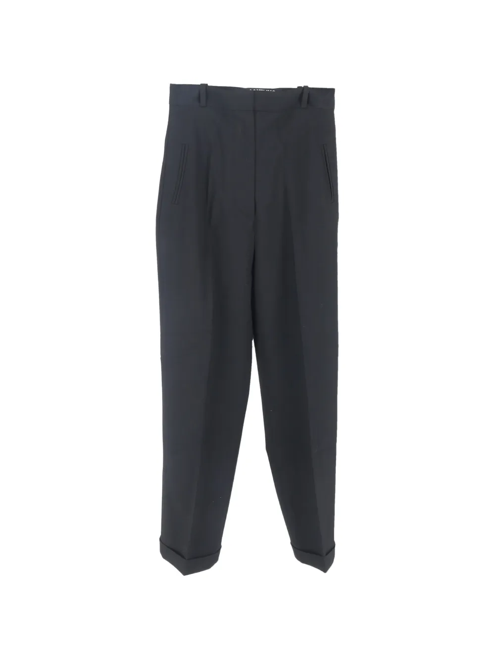 Jacquemus Pre-Owned Pantaloni La Bomba dritti - Nero