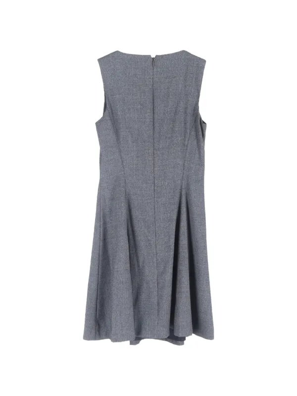 Theory Tweed Sleeveless Flared Dress - Grey Theory Tweed Sleeveless Flared Dress - Grey