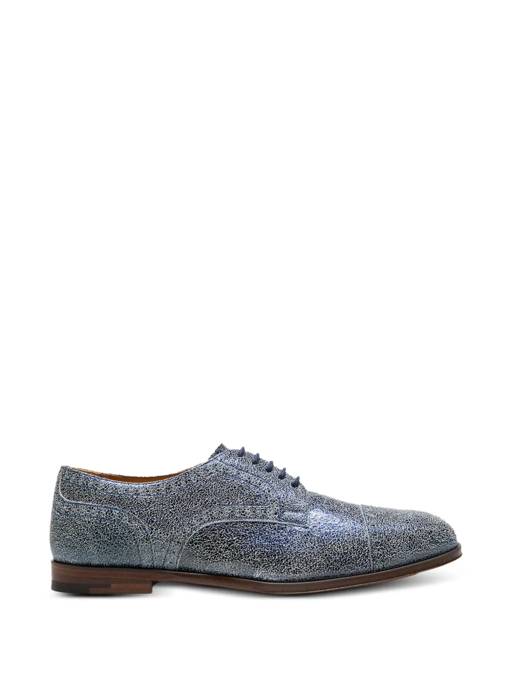 Scarosso Semi-brogue metallic derby schoenen Blauw