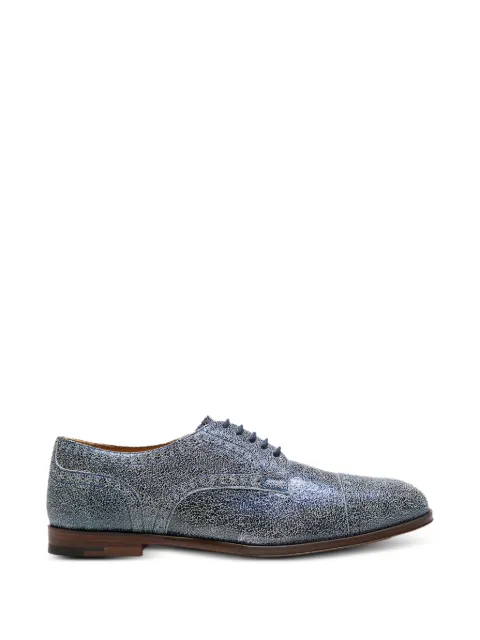 Scarosso semi-brogue metallic derby shoes