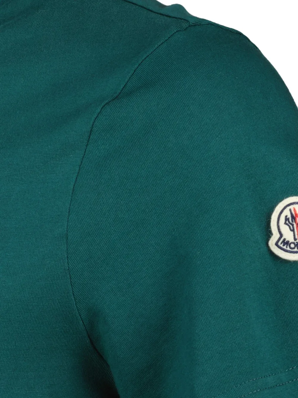 Moncler T-shirt met geborduurd logo Groen