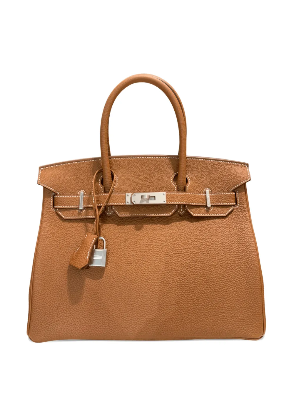 Hermès Pre-Owned Borsa a mano Birkin in pelle 2025 - Marrone