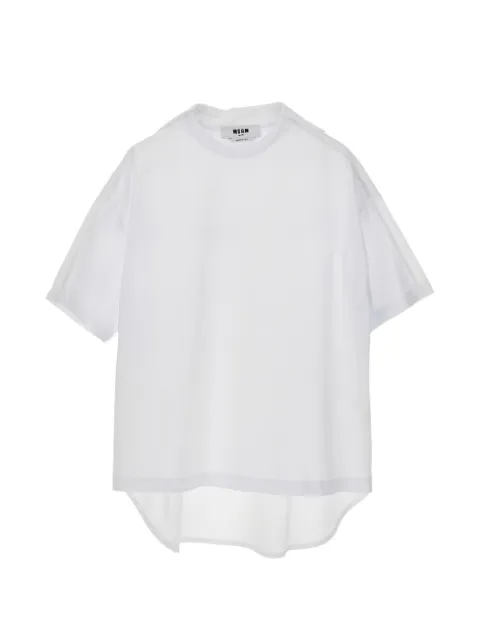MSGM mesh panel T-shirt