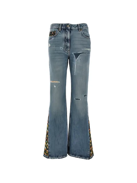 Valentino Garavani jeans con bordado floral