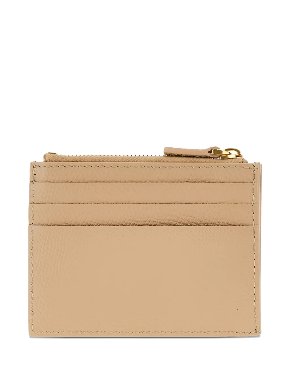 Valentino Garavani VLogo Signature pasjeshouder van bewerkt kalfsleer Beige