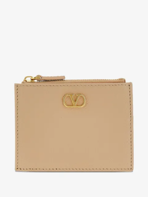 Valentino Garavani VLogo Signature grainy calfskin card holder