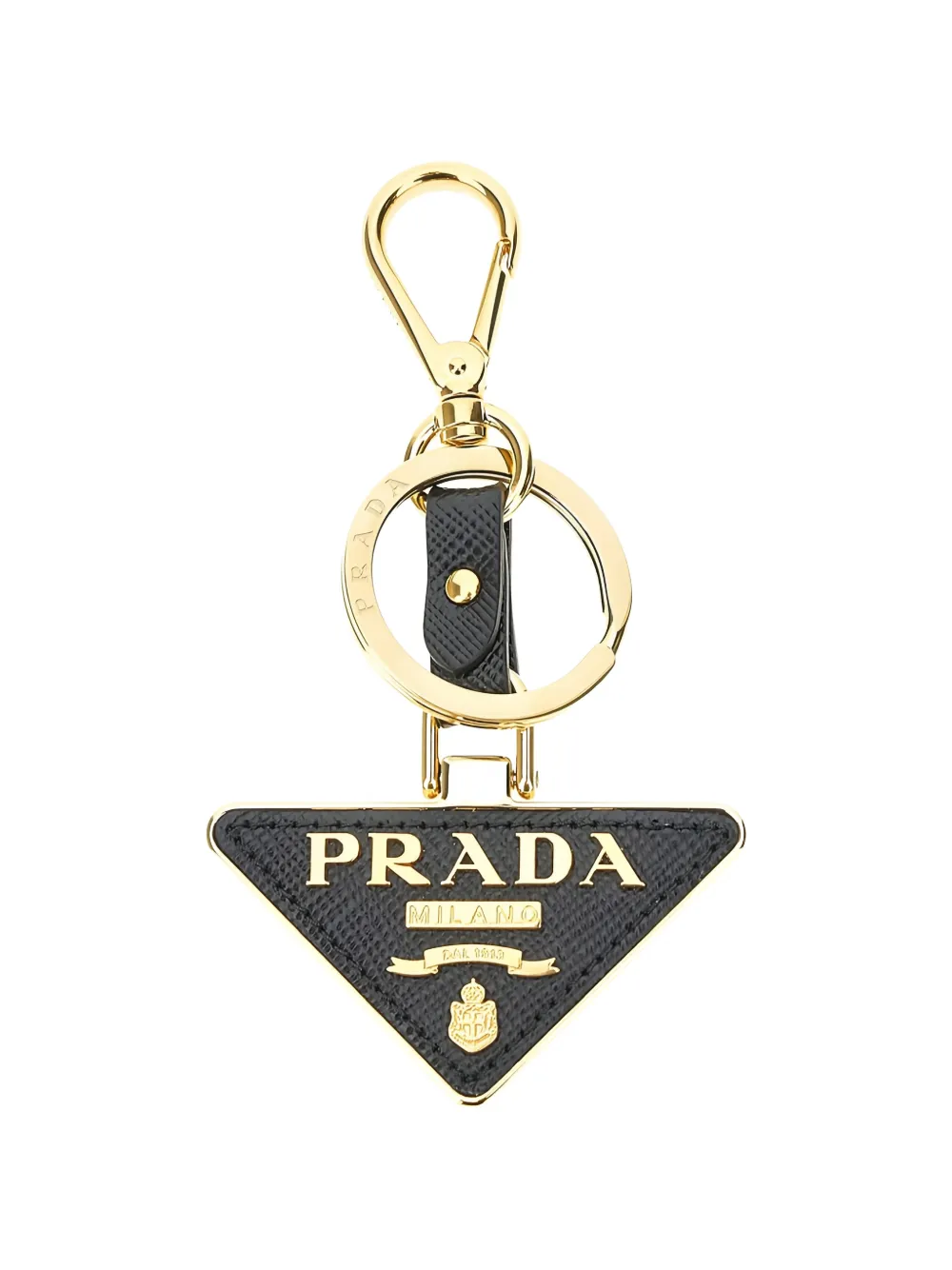 Prada triangle keyring - Nero