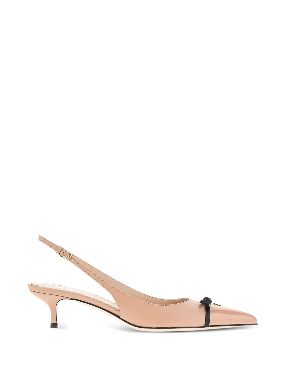 Valentino Garavani bow slingback pumps Beige