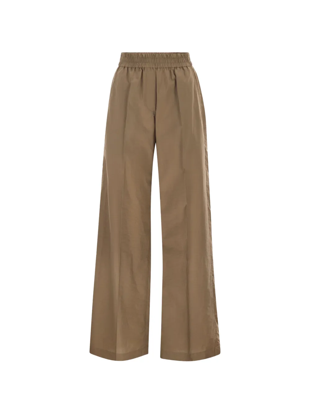 Brunello Cucinelli elasticated-waistband trousers - Marrone