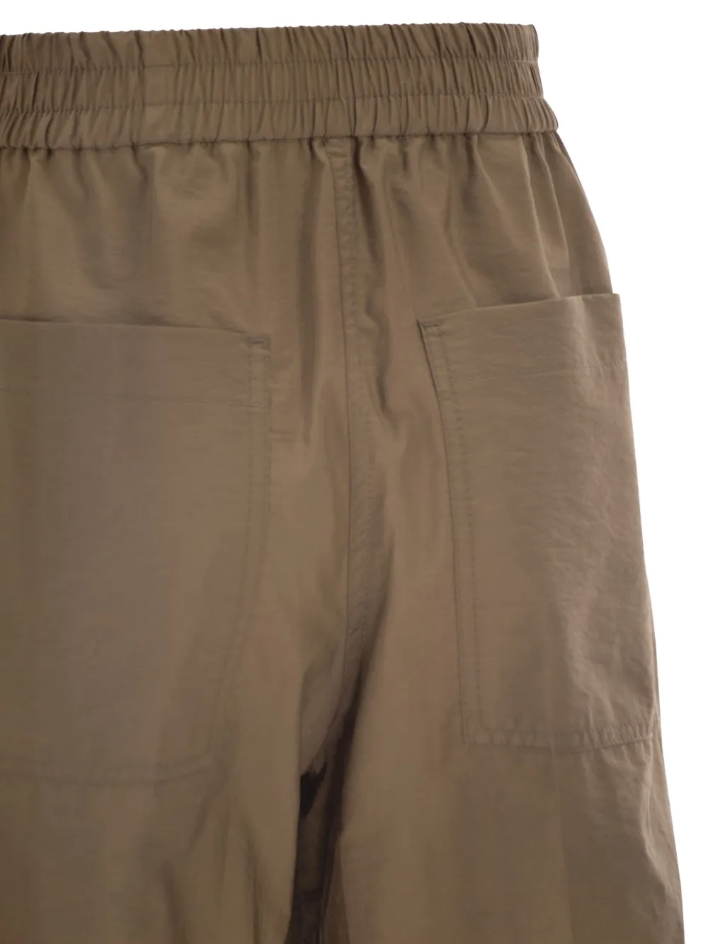 Brunello Cucinelli Broek met elastische tailleband Bruin