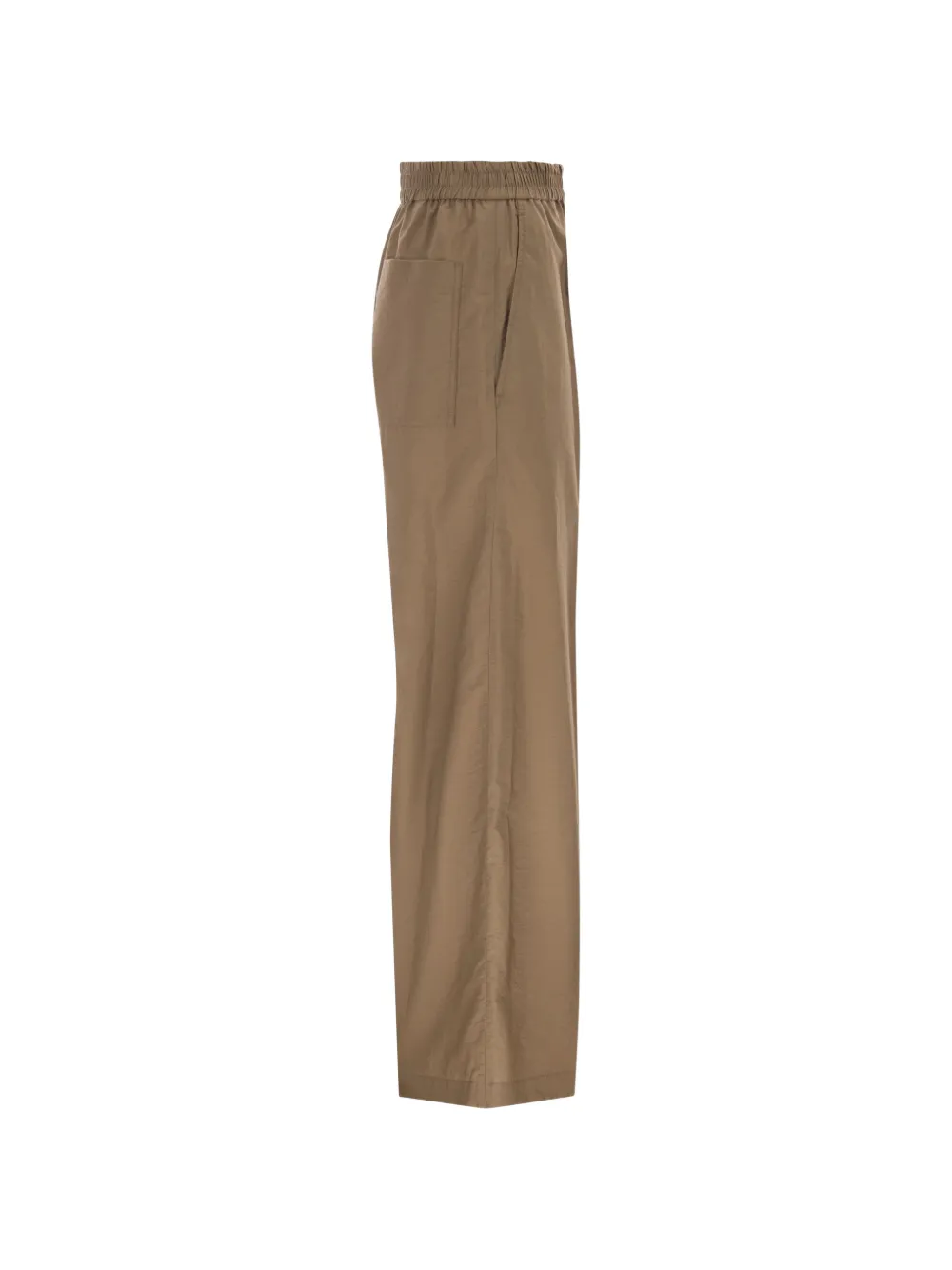 Brunello Cucinelli Broek met elastische tailleband Bruin