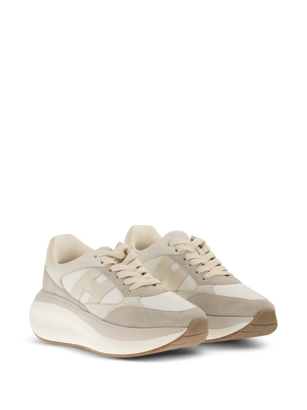 Hogan Sneakers met logo Beige
