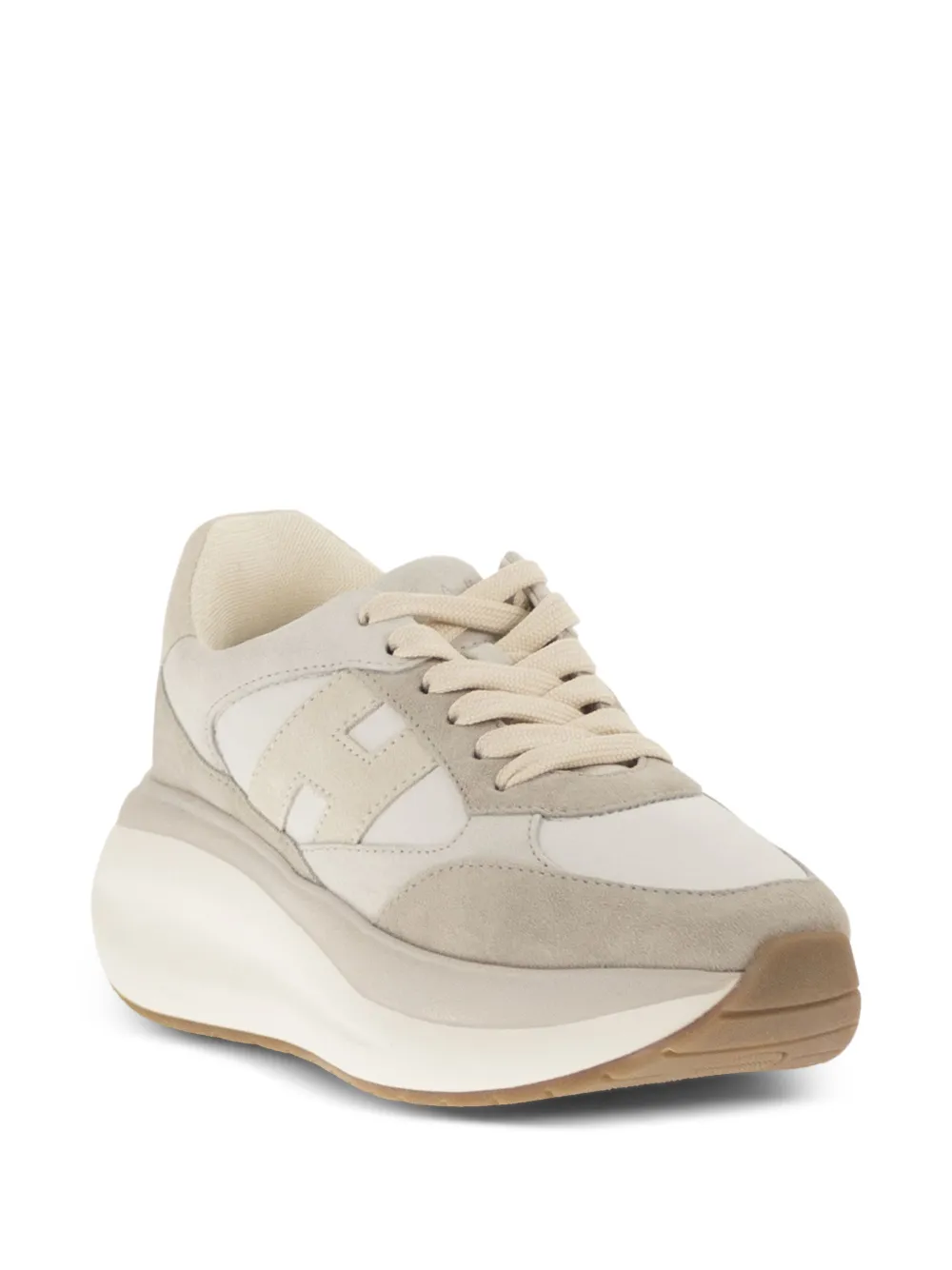 Hogan Sneakers met logo Beige