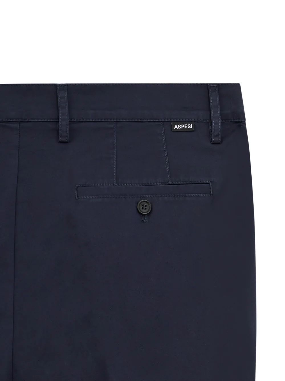 ASPESI Broek met zak met knoop Blauw