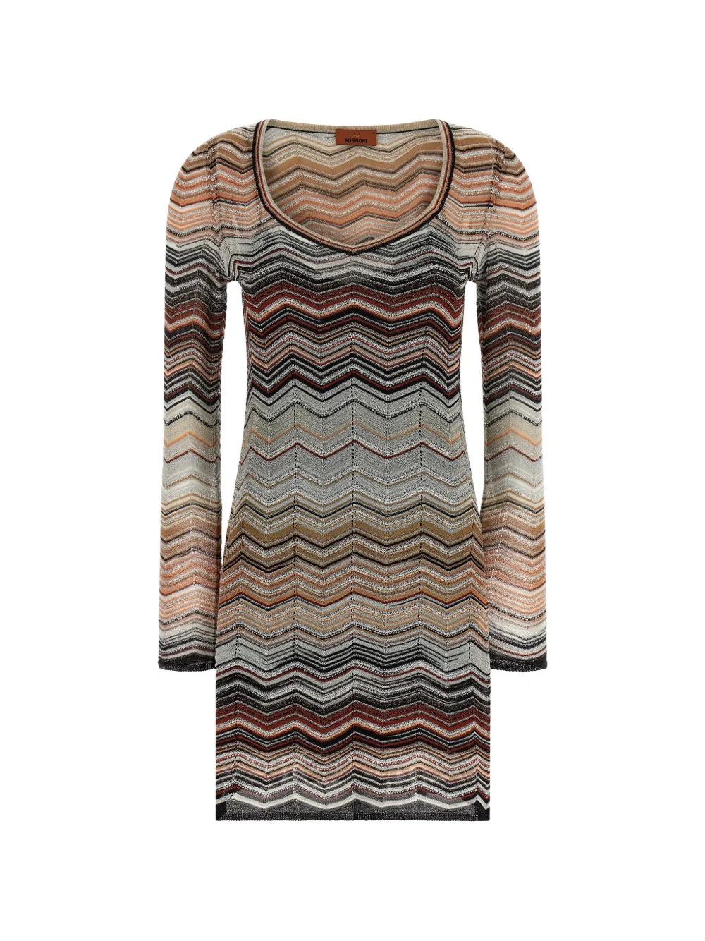 Missoni chevron sequin appliqué mini dress - Toni neutri