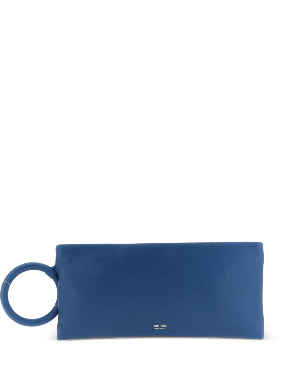 TOM FORD embossed logo bangle clutch - Blu